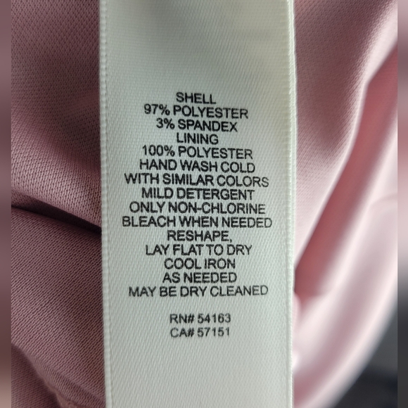 Eliza J V-Neck Blush Pink Cap Sleeves Fit and Flare, Style#EJ8M2804, Size 6 NWT - Picture 6 of 10